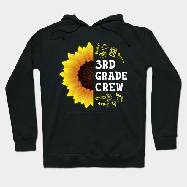 Third grade Crew Shirt First Day Preschool Back to School Sunflower Gift Hoodie by hardyhtud